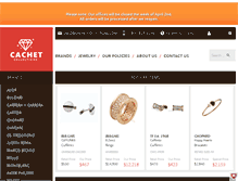 Tablet Screenshot of cachetcollections.com